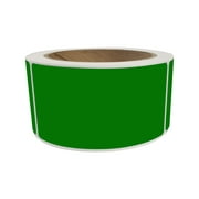 Royal Green Name Tags Colored Labels 4x2 (100mm x 51mm) Green Stickers Rolls - 250 Pack